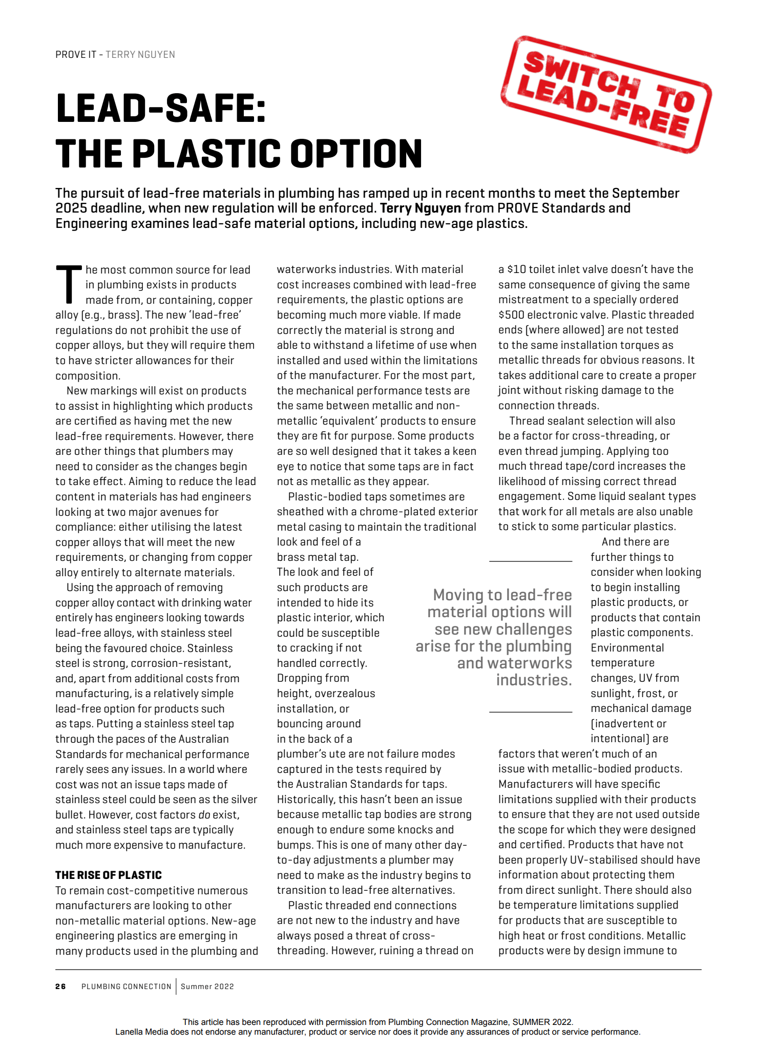 The Plastic Option
